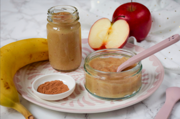 Compote pomme-banane-cannelle