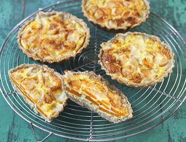 Tarte aux carottes et à la tommette