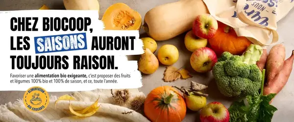 Courges, poires et pommes sont à l'honneur chez Biocoop ! Courges, poires et pommes sont à l'honneur chez Biocoop !